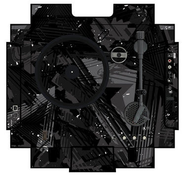 Numark PT 01 incl. Sides Skin Ridge Black